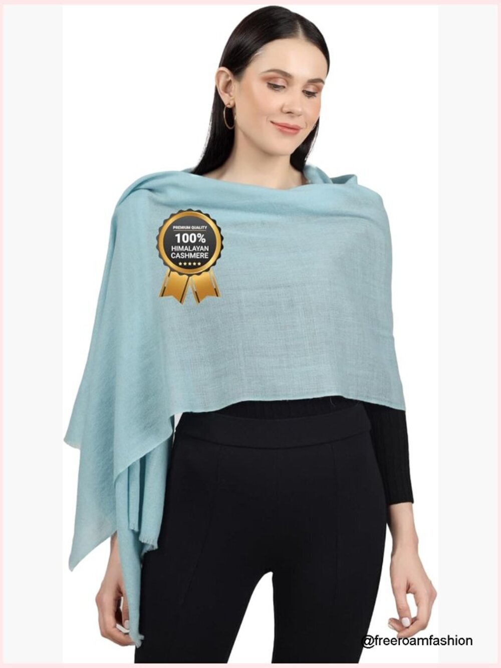 100% Cashmere Wrap - Lightweight Scarf, Pashmina Shawl for Travel